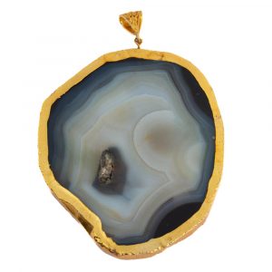 Agate Disc Pendant (75 x 65 mm)