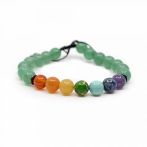 7 Chakra Gemstones Green Aventurine Bracelet