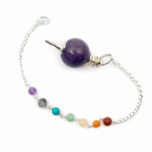 Pendulum Amethyst Spherical Chakra Chain