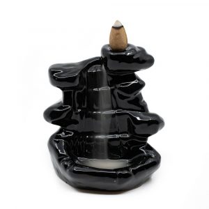 Backflow Incense Burner Waterfall Black