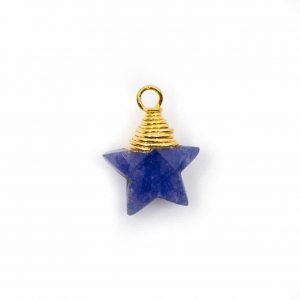 Birthstone Pendant Star September Sapphire 925 Silver (10 mm)