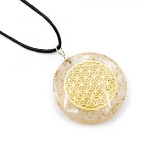 Orgon Pendant Flower of Life - Selenite