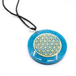 Orgon Pendant Flower of Life - Turquoise