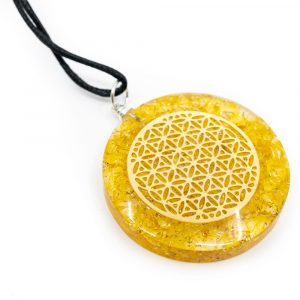 Orgon Pendant Flower of Life - Citrine