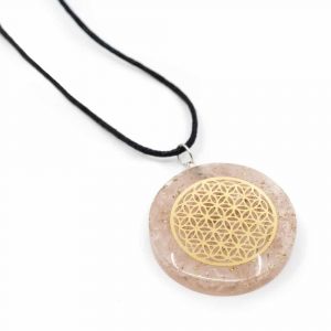 Orgon Pendant Flower of Life - Rose Quartz