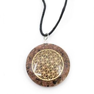 Orgon Pendant Flower of Life - Rhodonite