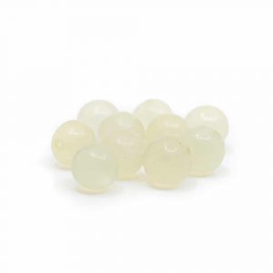 Gemstone Loose Beads Green Jade - 10 pieces (6 mm)