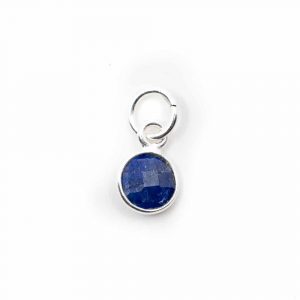 Birthstone Pendant September Sapphire 925 Silver (6 mm)