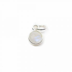 Birthstone Pendant June Moonstone 925 Silver (6 mm)