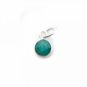 Birthstone Pendant May Emerald 925 Silver (6 mm)