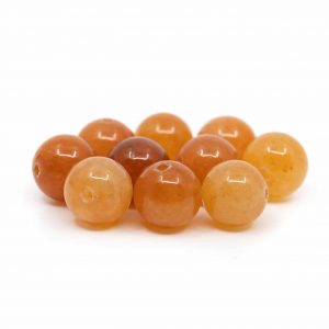 Gemstone Loose Beads Red Aventurine - 10 pieces (8 mm)