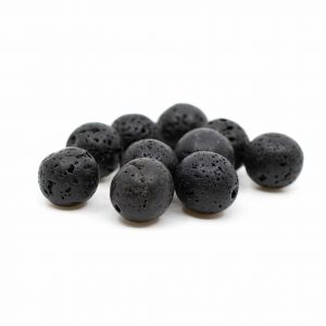 Gemstone Loose Beads Lava Stone - 10 pieces (10 mm)