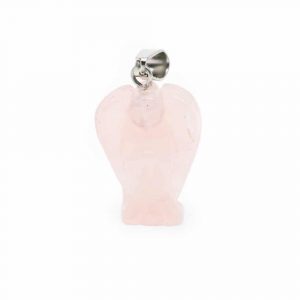 Gemstone Angels Pendant Pink Quartz (20 mm)