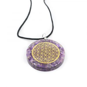 Orgone Pendant Flower of Life - Amethyst