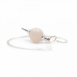 Pendulum Gemstone Rose Quartz Sphere