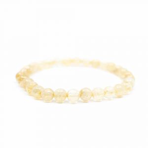 Gemstone Bracelet Citrine Yellow (6 mm Beads)