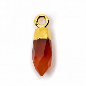 Gemstone Pendant Point Carnelian (12 mm)