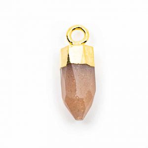 Gemstone Pendant Peach Point Moonstone (12 mm)