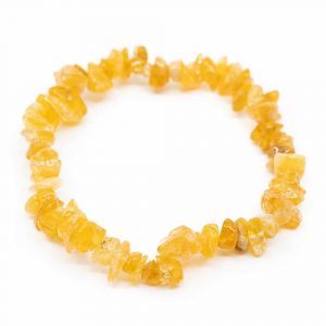 Gemstone Chip Bracelet Citrine (5-10 mm Stones)