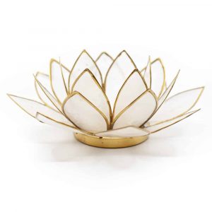 Lotus Mood Light Natural Gold Rim