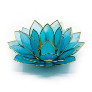 Lotus Mood Light Blue Gold Edge - Deluxe