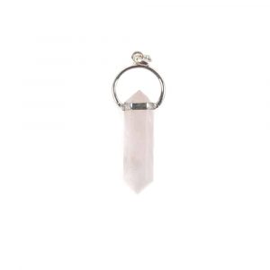 Gemstones Pendant Rose Quartz Double Pointed