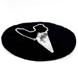 Pendulum Gemstone Mountain Crystal Facet