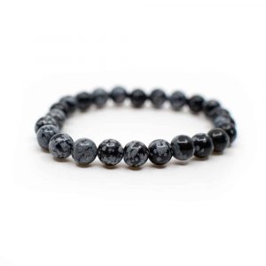 Gemstone Bracelet Snowflake Obsidian