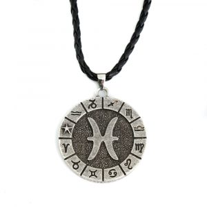 Metal Horoscope Pendant Pisces (40 mm)