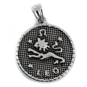 Metal Horoscope Pendant Leo (25 mm)