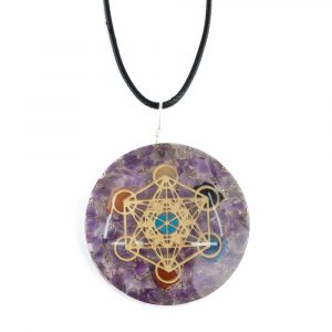 Orgonite Pendant Metatron Chakra Amethyst