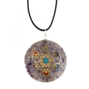 Orgonite Pendant Metatron Chakra Fluorite