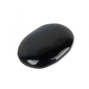 Worry Stone Black Agate