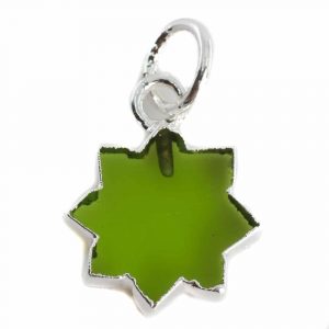 Gemstone Pendant Peridote Sun - 12 mm