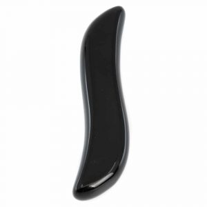 Yoni Wand Obsidian S-Shape (10 cm)