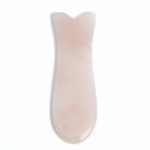 Gua Sha Scraper Rose Quartz Fish - 95 mm