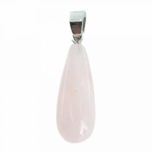 Gemstone Pendant Rose Quartz Drop