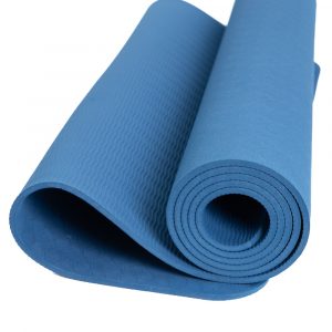 Spiru TPE Yoga Mat Navy Blue - Extra Thick - 6 mm - 183 x 61 cm