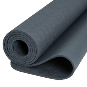 Spiru TPE Yoga Mat Anthracite- Extra Thick - 6 mm - 183 x 61 cm