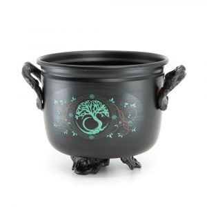 Witch Cauldron Green Tree of Life (11 Ø)