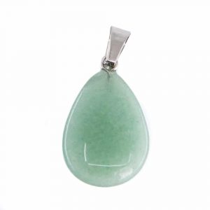 Drop-Shaped Gemstone Pendant Green Aventurine (20 mm)