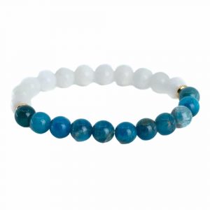 Gemstone Bracelet Apatite and Moonstone