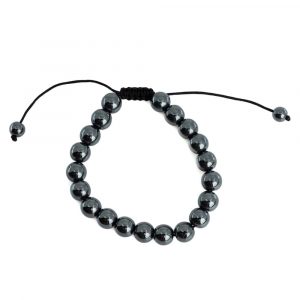 Gemstone Bracelet Adjustable Hematite (8 mm)