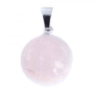 Gemstone Pendant Rose Quartz Sphere