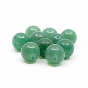 Gemstone Loose Beads Green Aventurine - 10 pieces (12 mm)