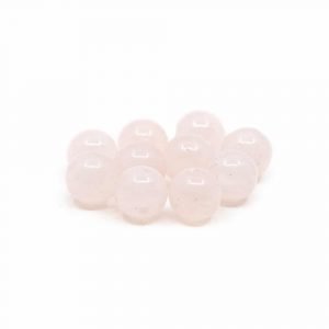 Gemstone Loose Beads Rose Quartz - 10 pieces (10 mm)