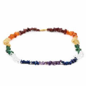 Gemstone Chip Necklace 7 Chakras (45 cm)