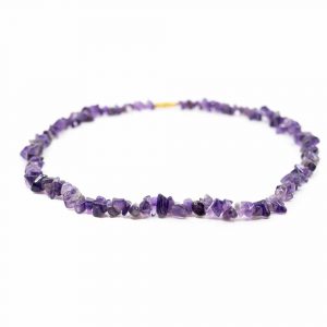 Gemstone Chip Necklace Amethyst (45 cm)