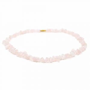 Gemstone Chip Necklace Rose Quartz (45 cm)