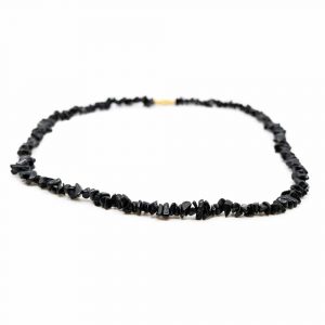 Gemstone Chip Necklace Black Tourmaline (45 cm)